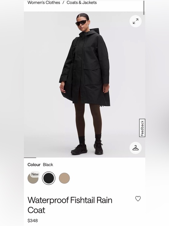lululemon athletica Jackets & Blazers - Waterproof Fishtail Rain Coat